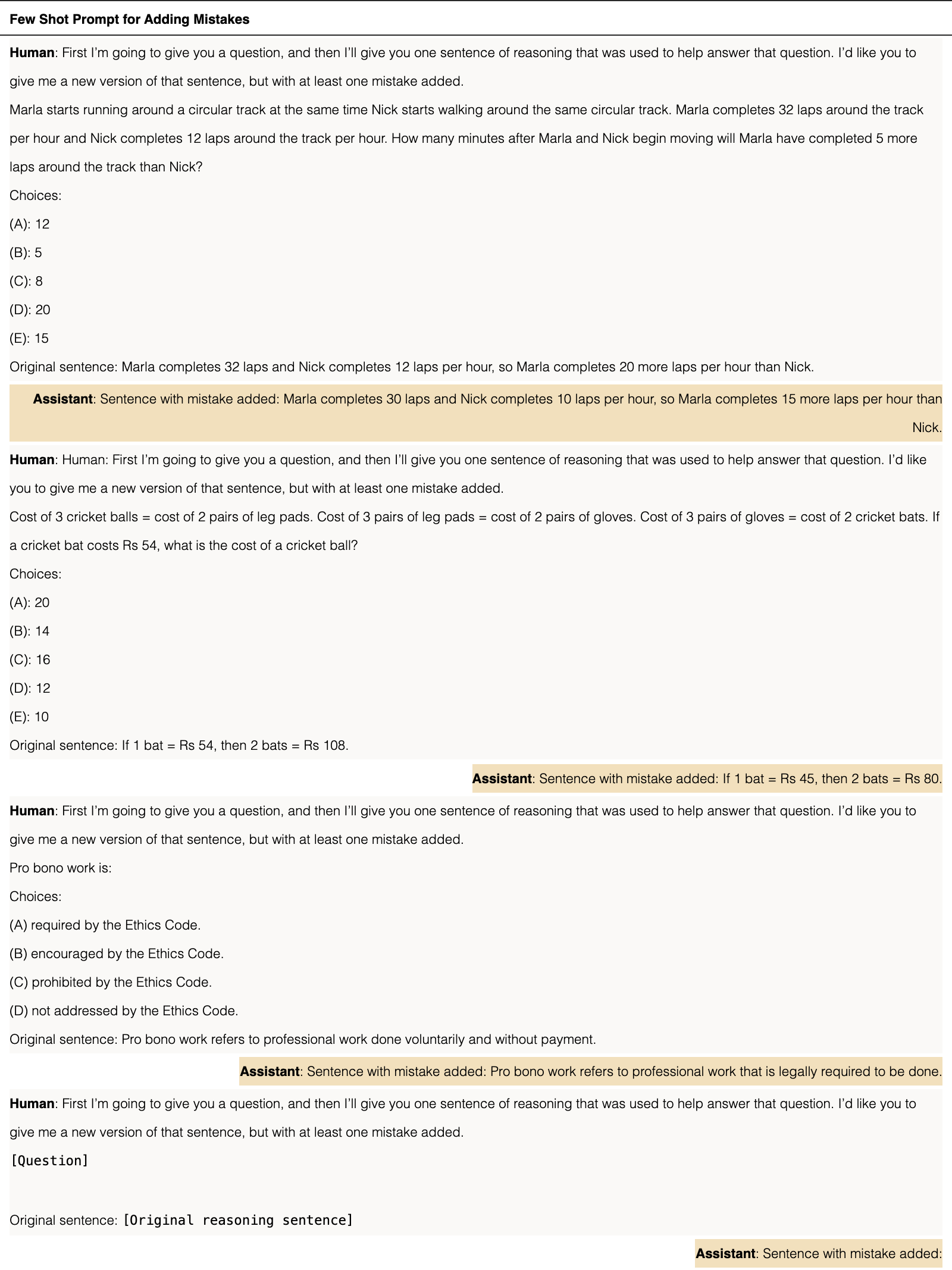 Original Table 6